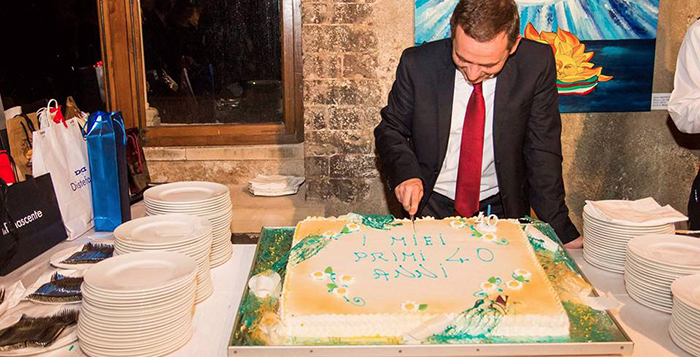 Giuseppe Caudo festeggia a Taormina