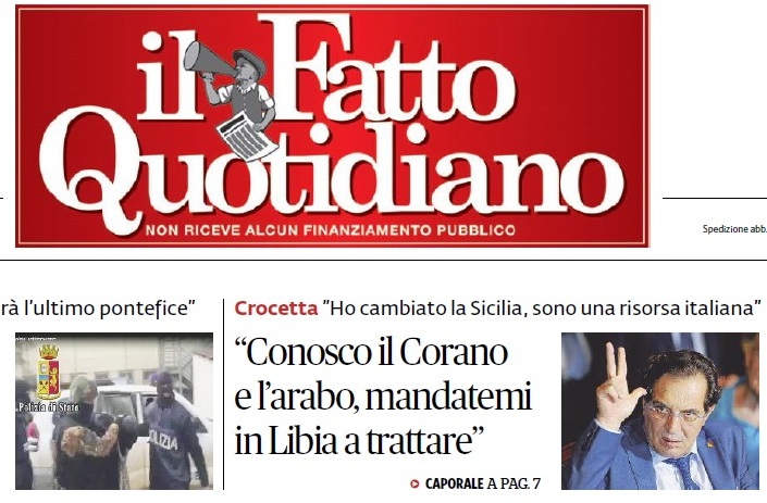 Crocetta e la Libia