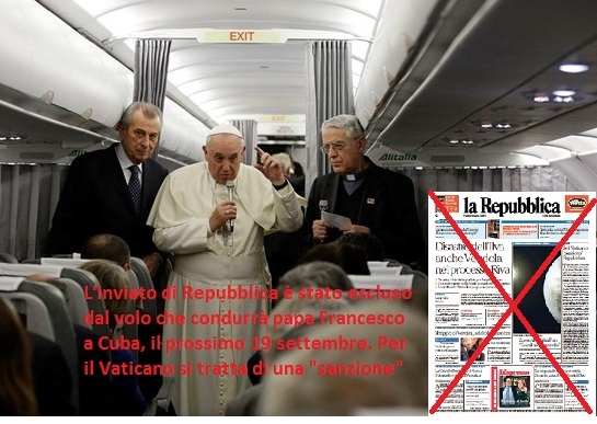 Il Vaticano esclude giornalista di Repubblica